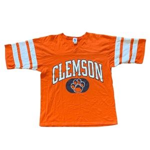 Vintage Logo 7 Clemson Tigers college football jersey